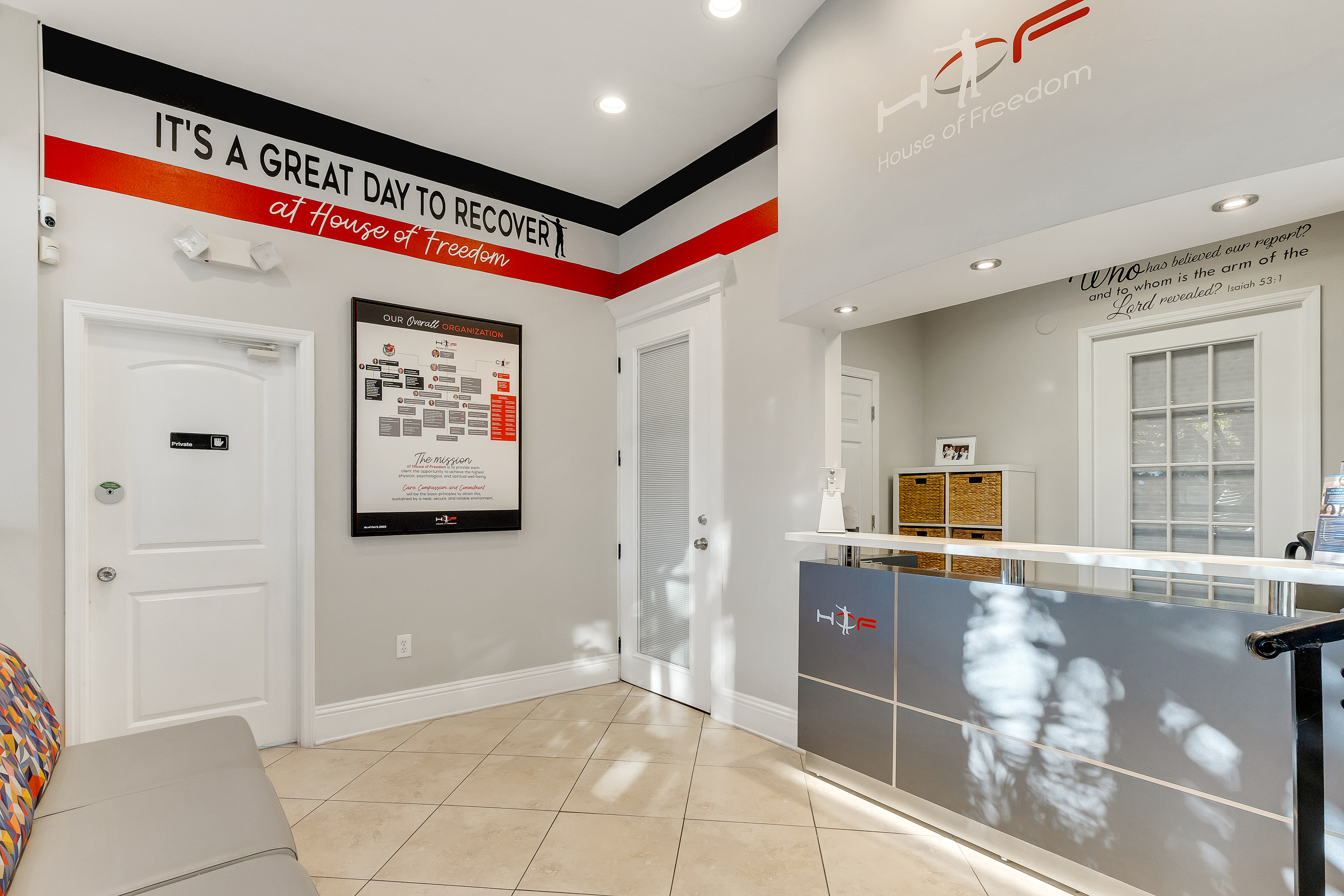 House of Freedom Reception Area