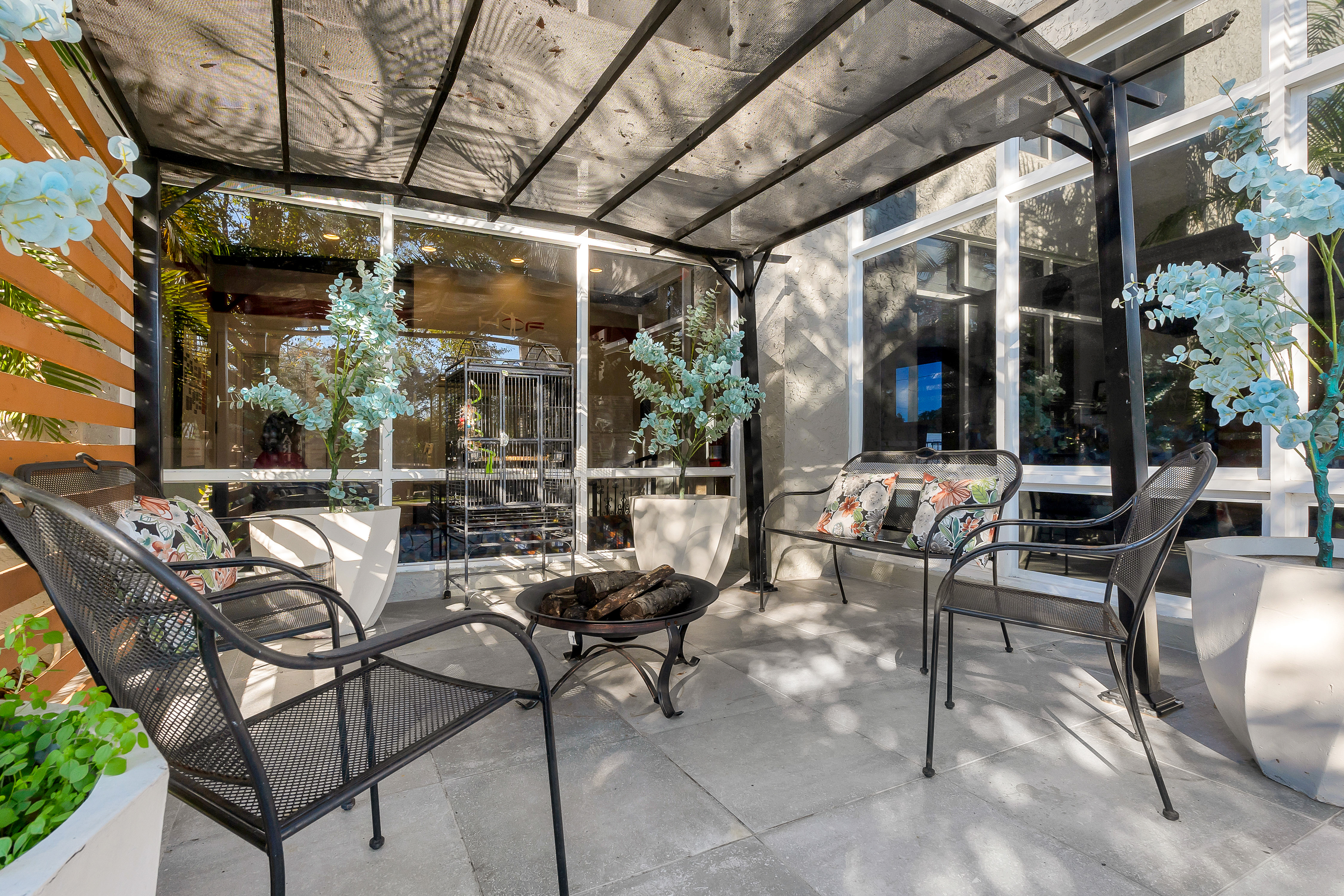 Outdoor Patio Lounge Area